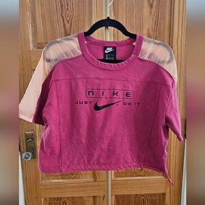 Nike Sports Wear Copped Top Drawstring bottom Y2K energy Size Large